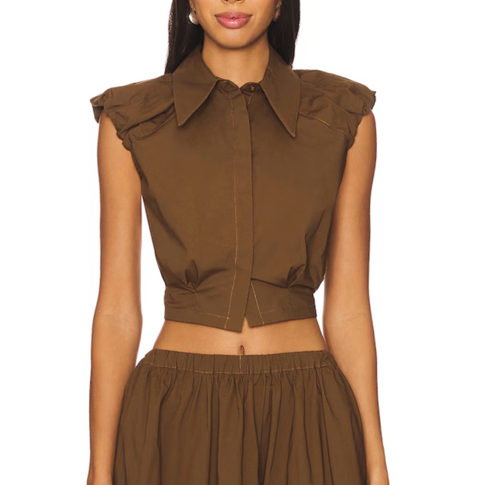 Camila Coelho Sleeveless Gurina Top Plush